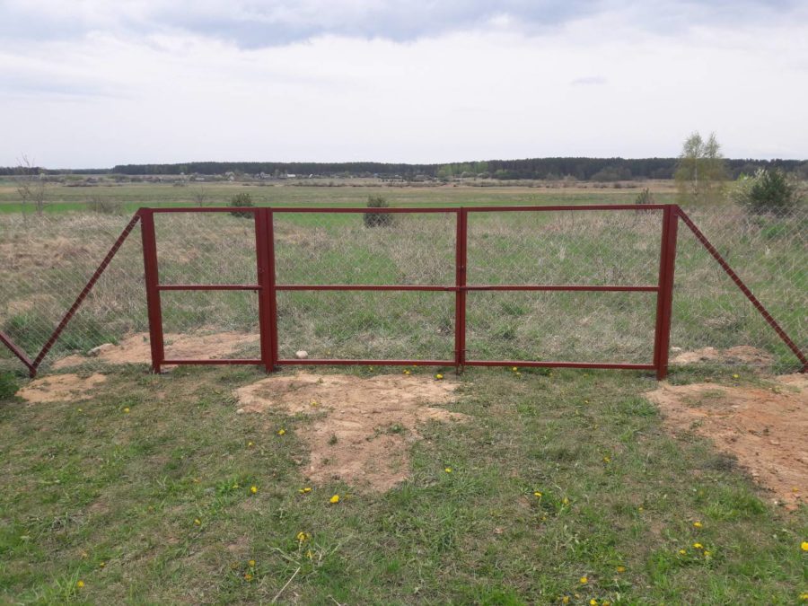 Забор из сетки рабицы 280м с воротами и калиткой фото6 в Брянске