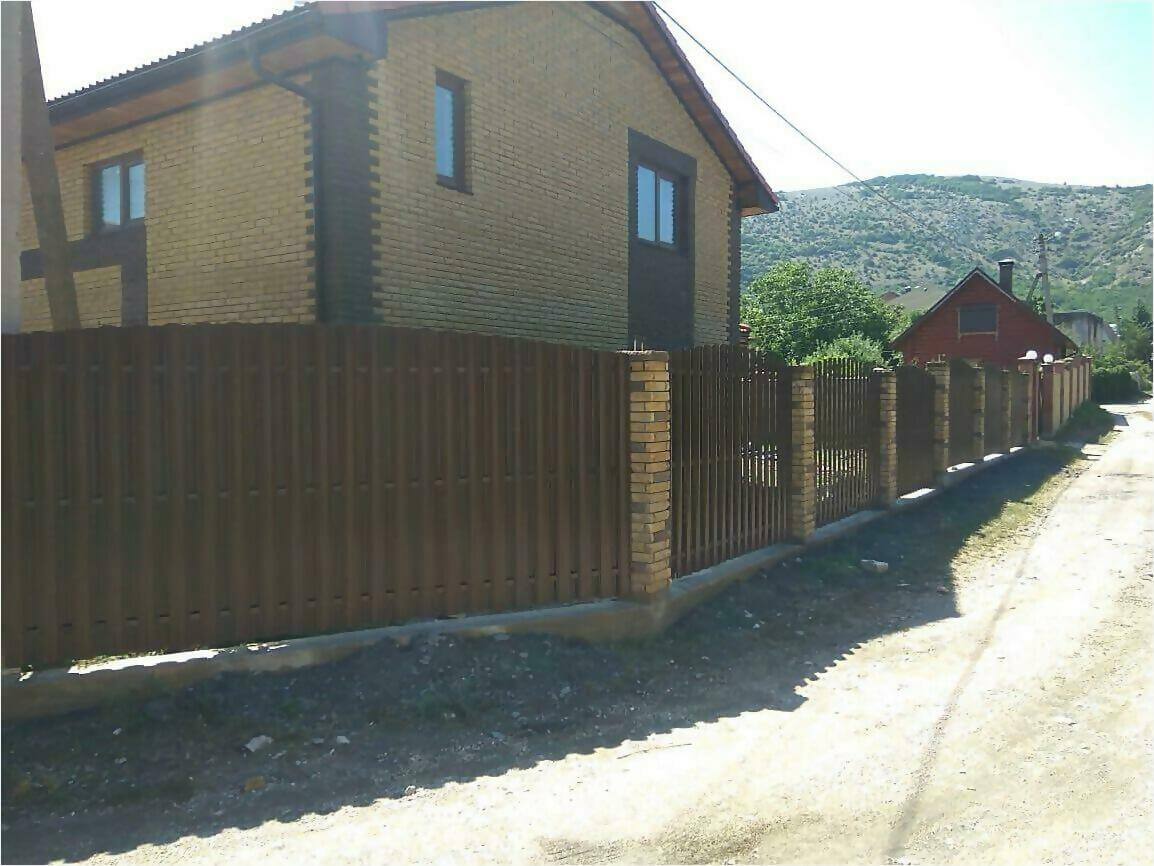 забор из штакетника 110м фото7 в Брянске