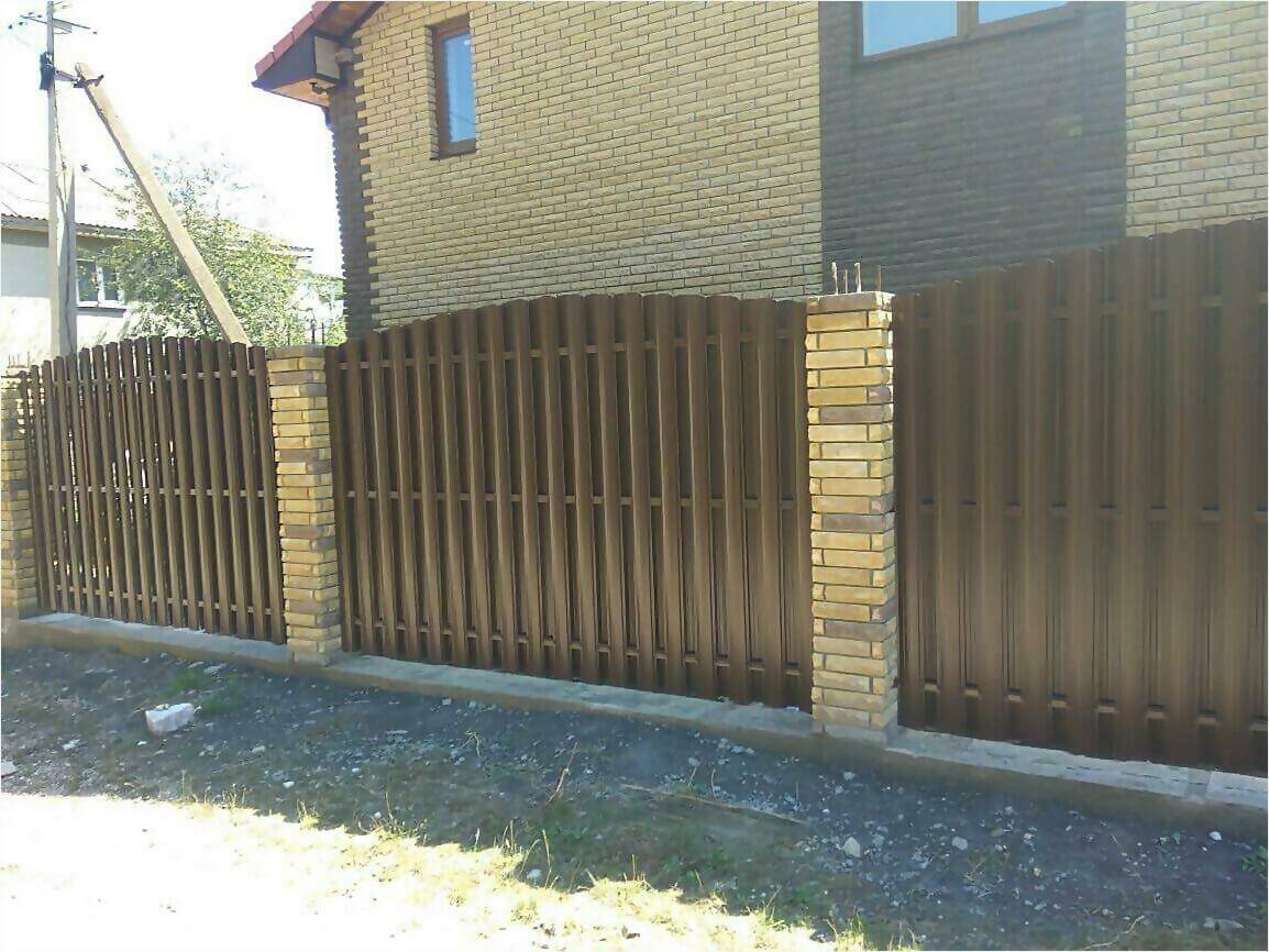 забор из штакетника 110м фото5 в Брянске