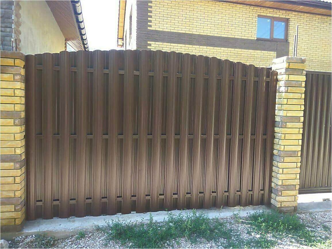 забор из штакетника 110м фото4 в Брянске