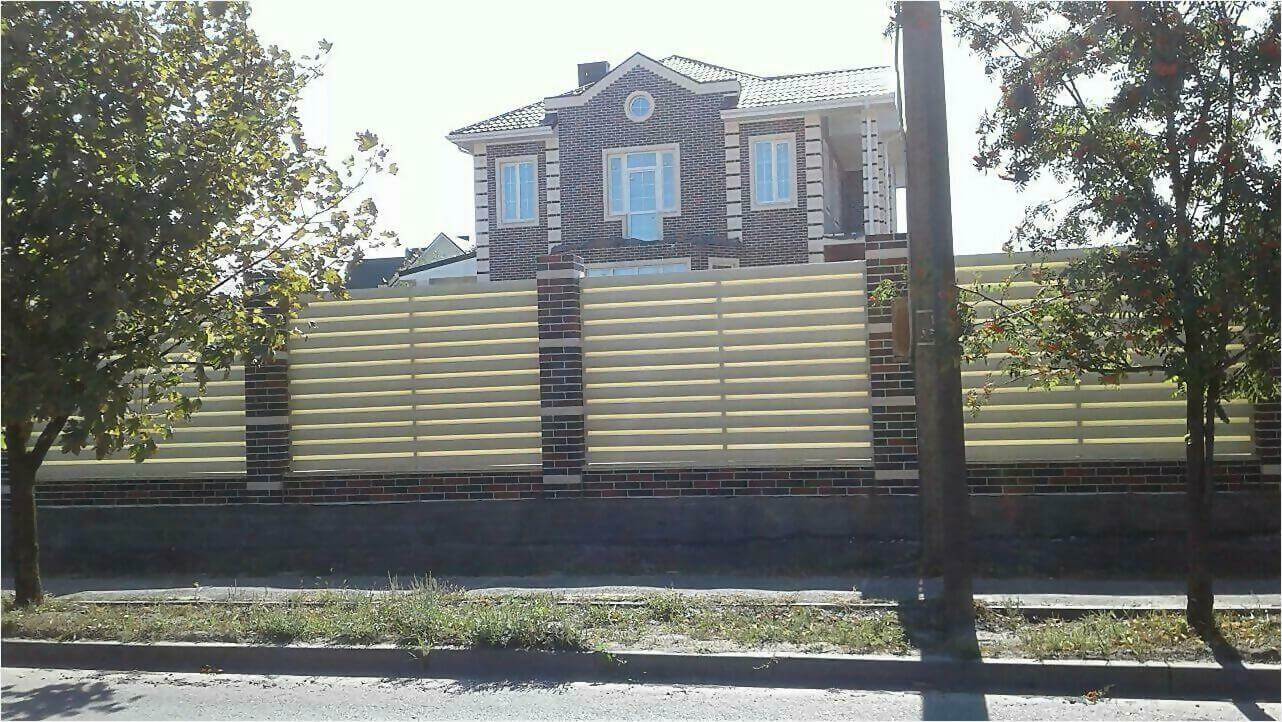 Забор из штакетника 115м фото2 в Брянске