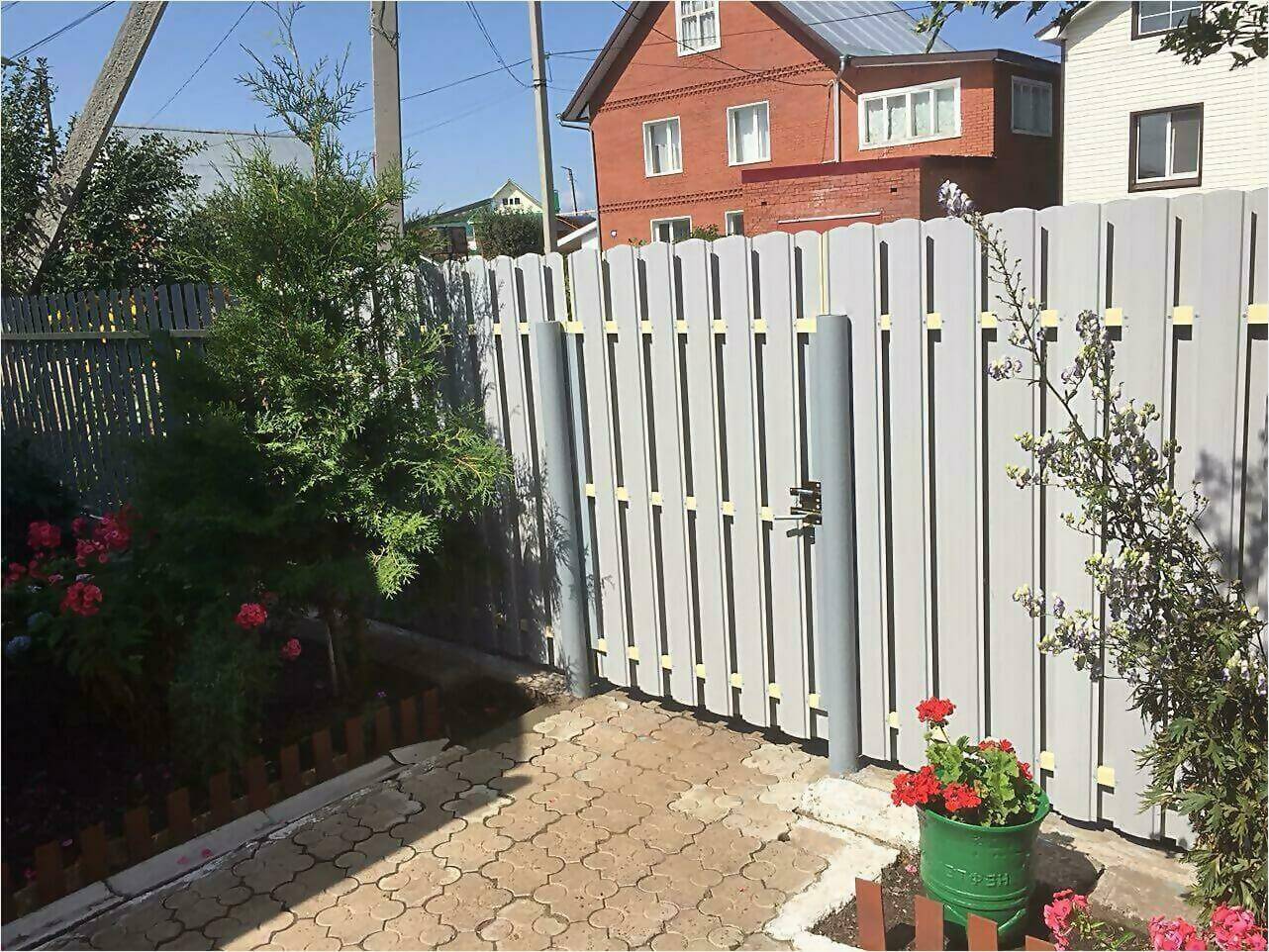 Забор из штакетника 65м фото4 в Брянске