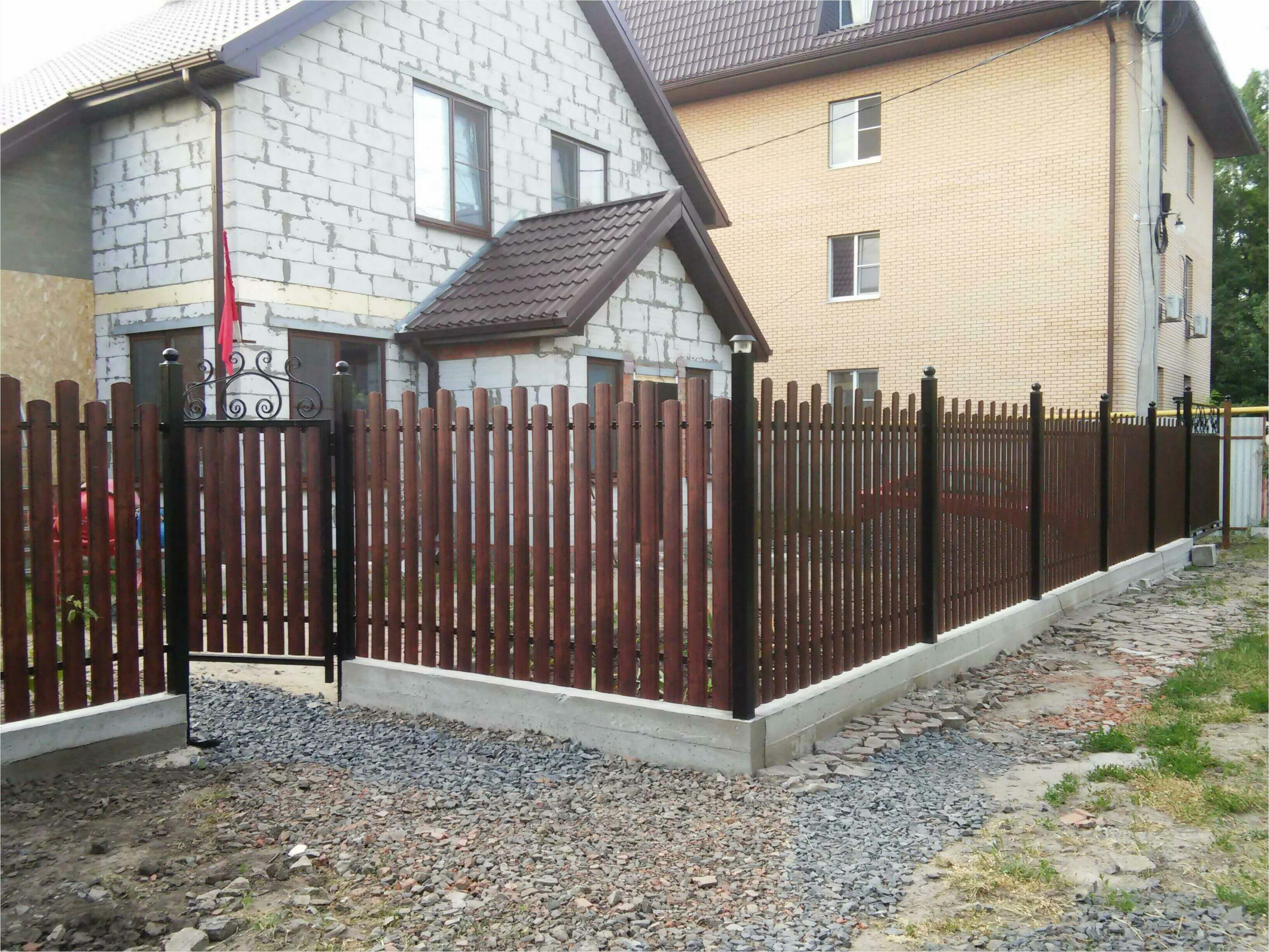 Забор из штакетника 90м фото5 в Брянске