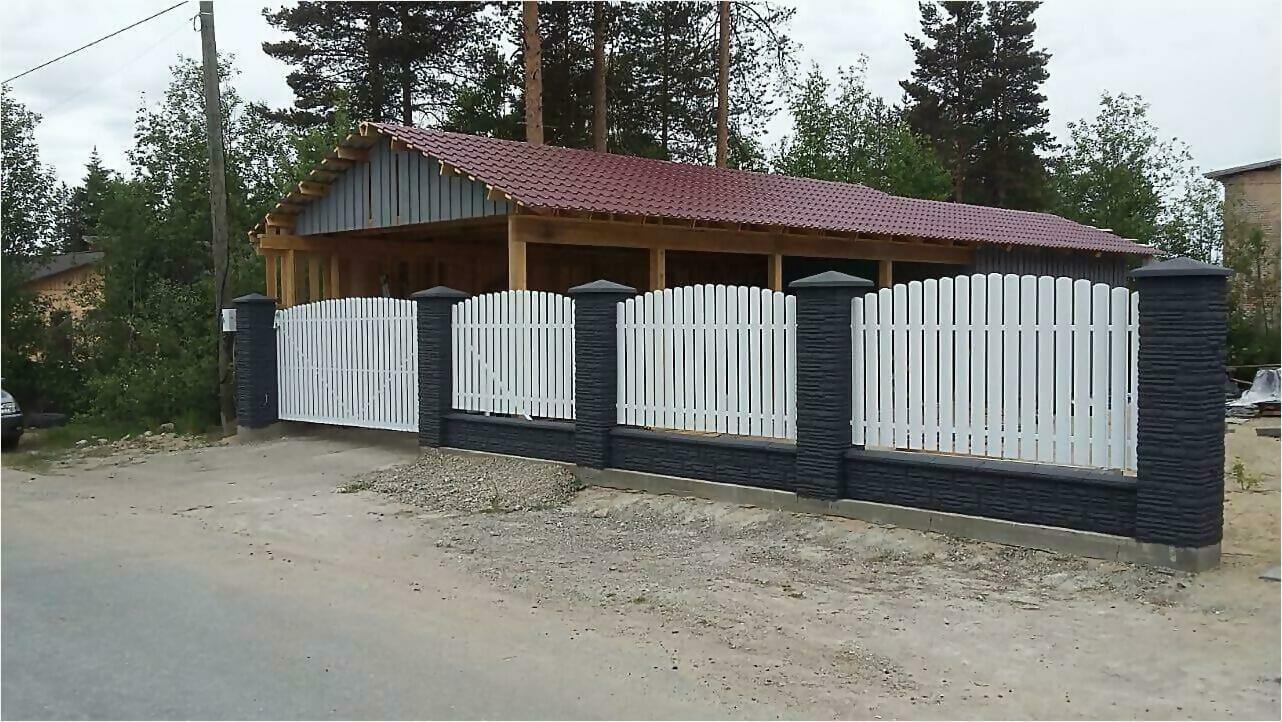 забор из штакетника 85м фото1 в Брянске