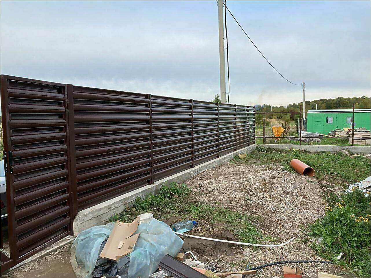 Забор из штакетника 85м фото6 в Брянске