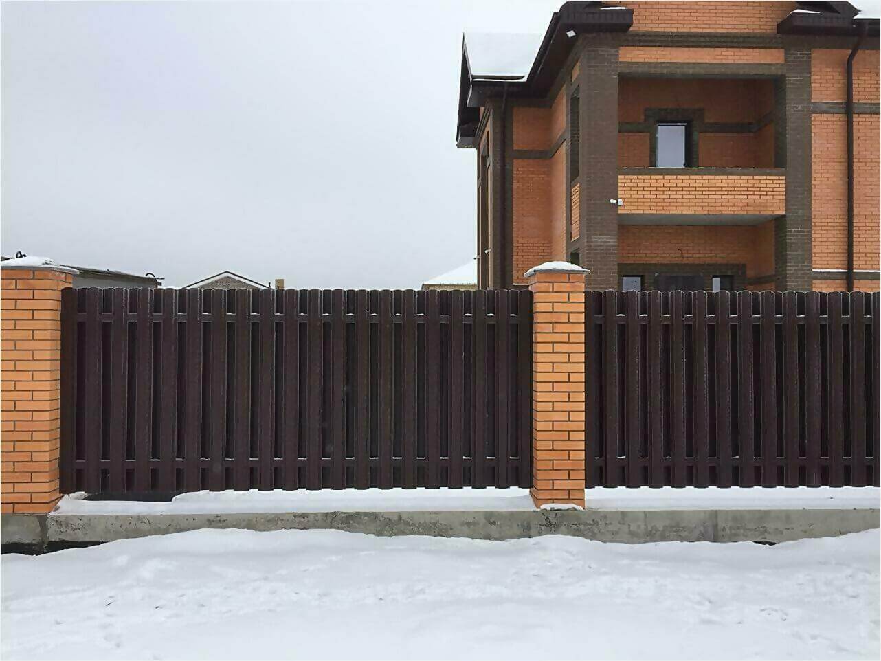 Забор из штакетника 95м фото6 в Брянске