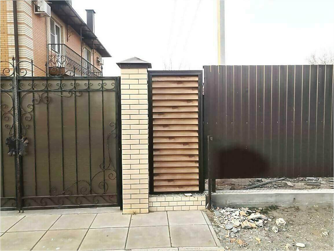 Забор жалюзи 50м светлое дерево фото9 в Брянске