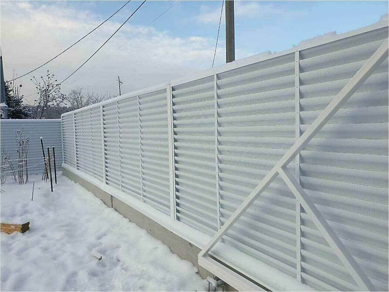 Забор жалюзи 150м RAL9003 фото3 в Брянске
