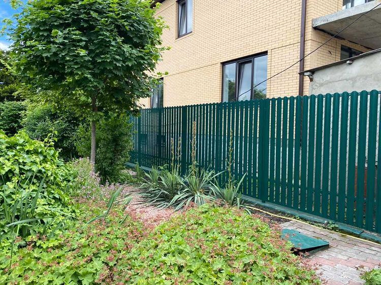 Забор из штакетника 60м Зеленый Мох фото1 в Брянске