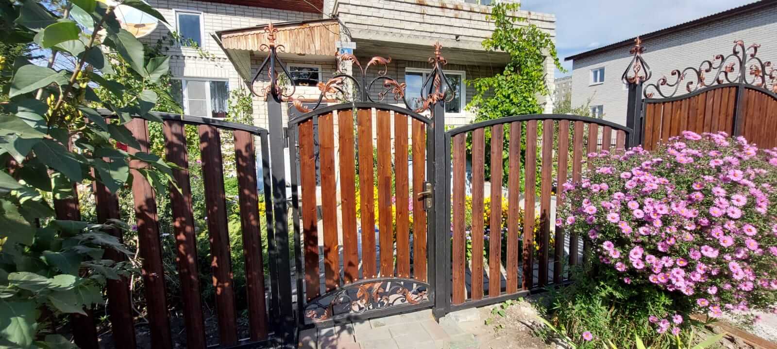 забор из штакетника каштан красный фото3 в Брянске