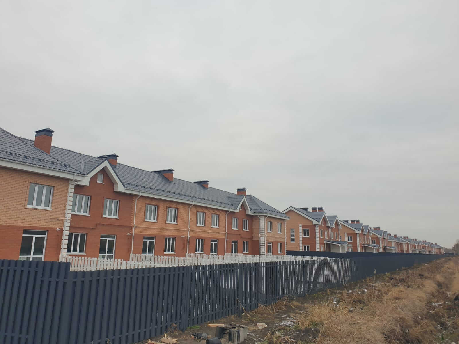 Забор из штакетника 230м Серый Графит фото5 в Брянске