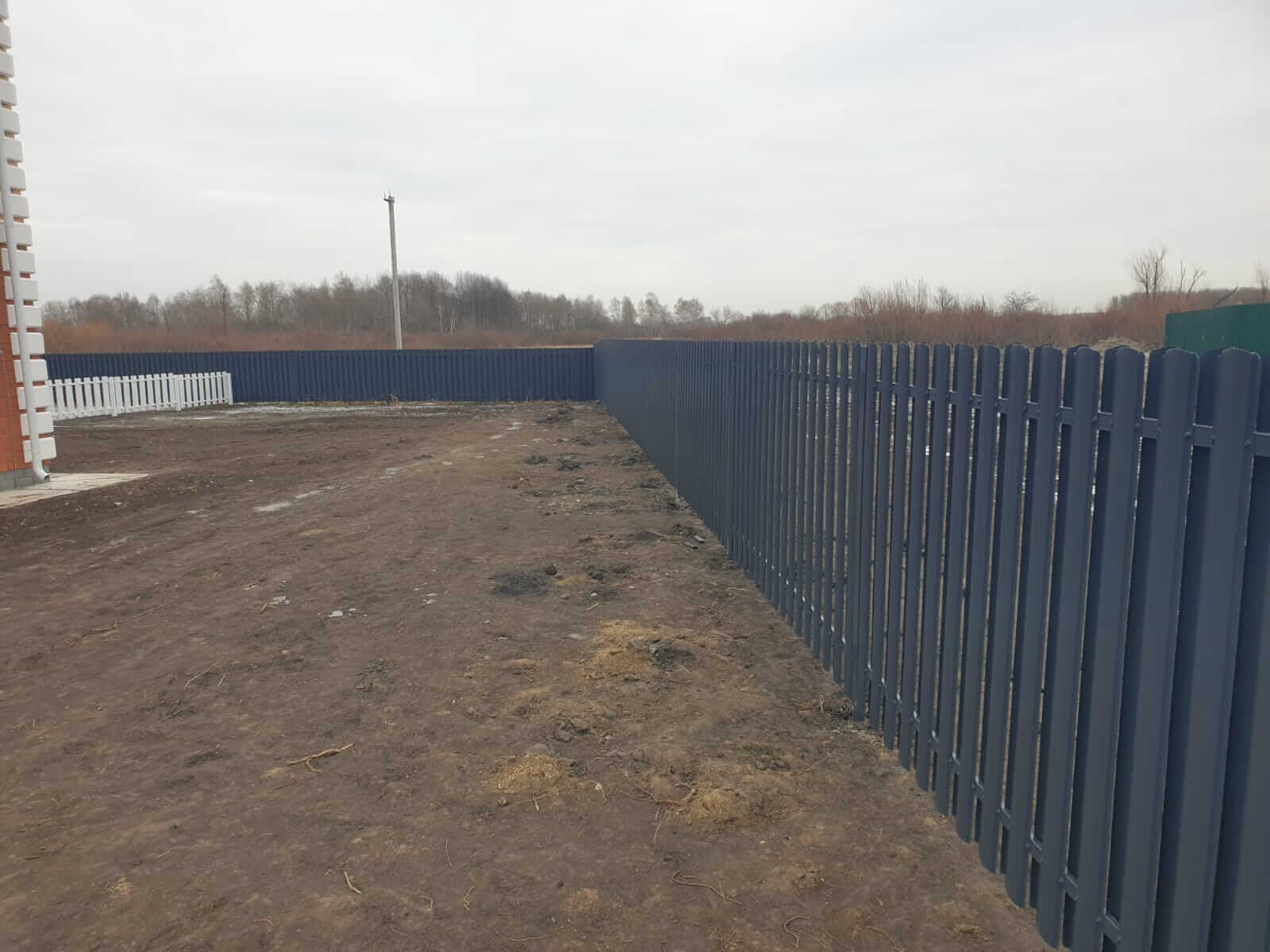 Забор из штакетника 230м Серый Графит фото2 в Брянске