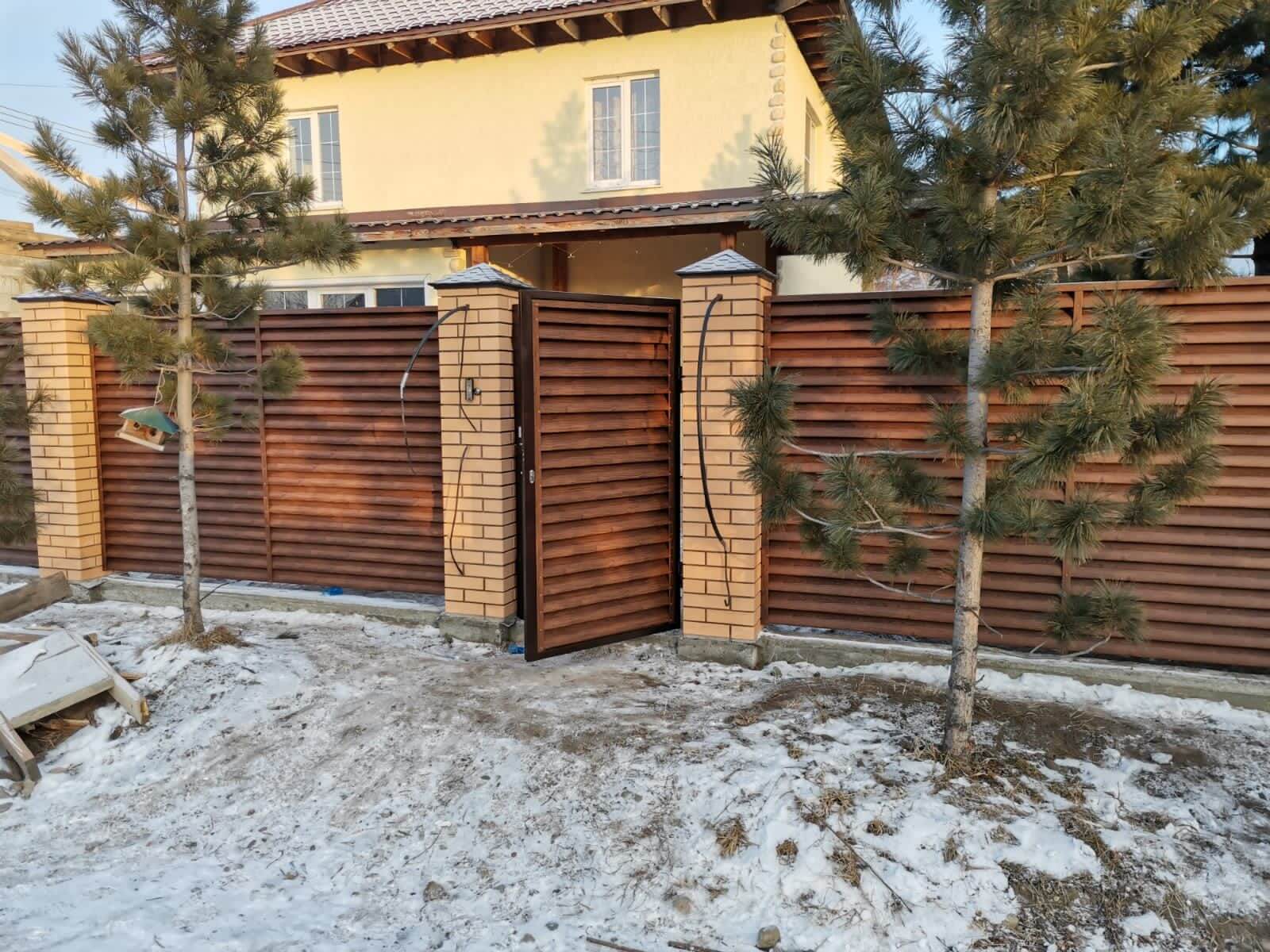забор-жалюзи 65м Каштан фото1 в Брянске