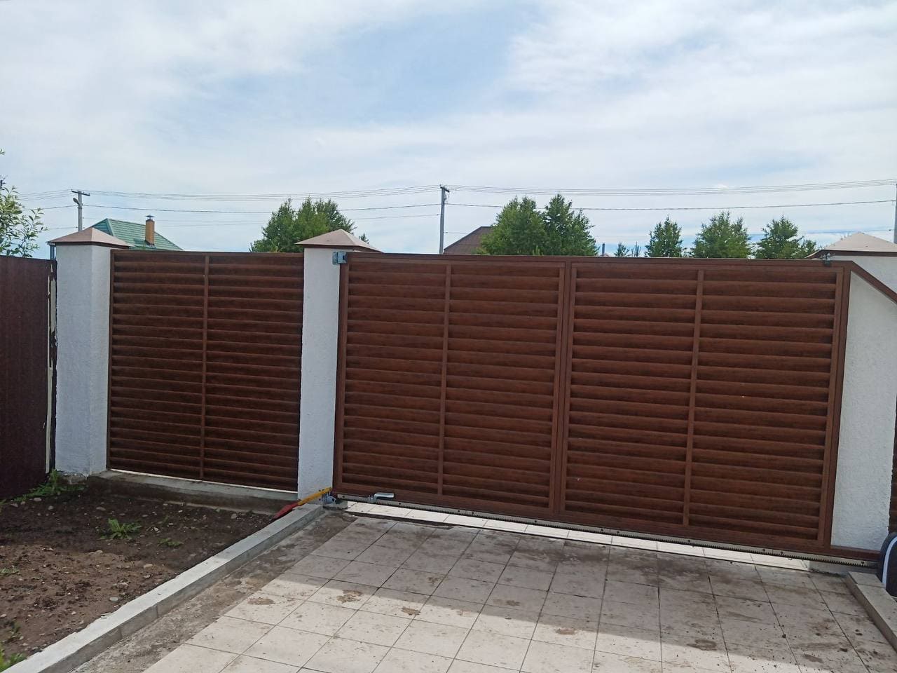 забор-жалюзи printech каштан двусторонний фото4 в Брянске