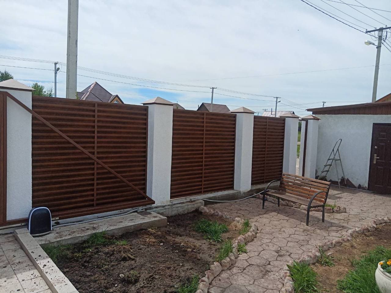 забор-жалюзи printech каштан двусторонний фото3 в Брянске