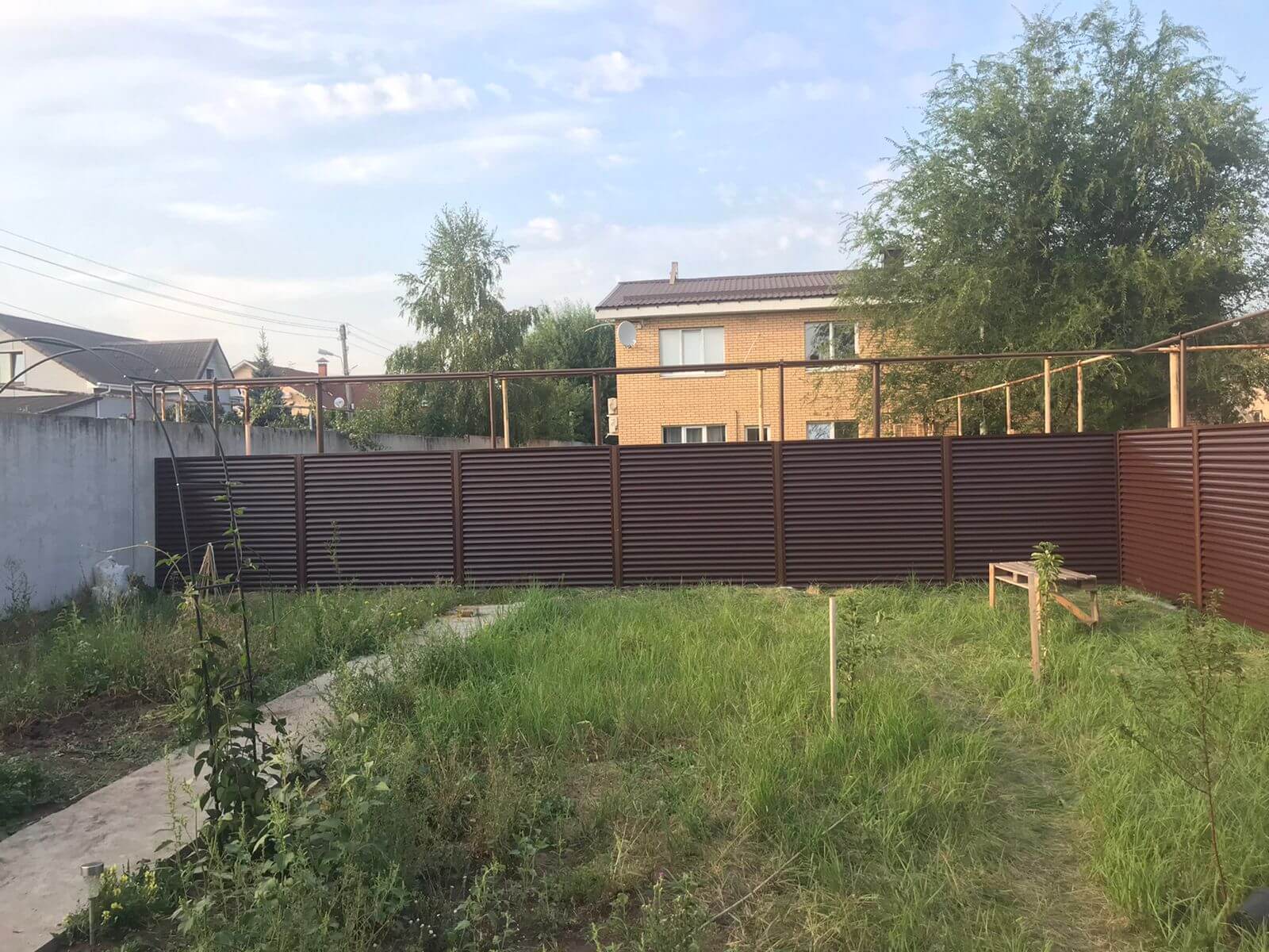 забор-жалюзи RAL8017 шоколад двухсторонний фото4 в Брянске
