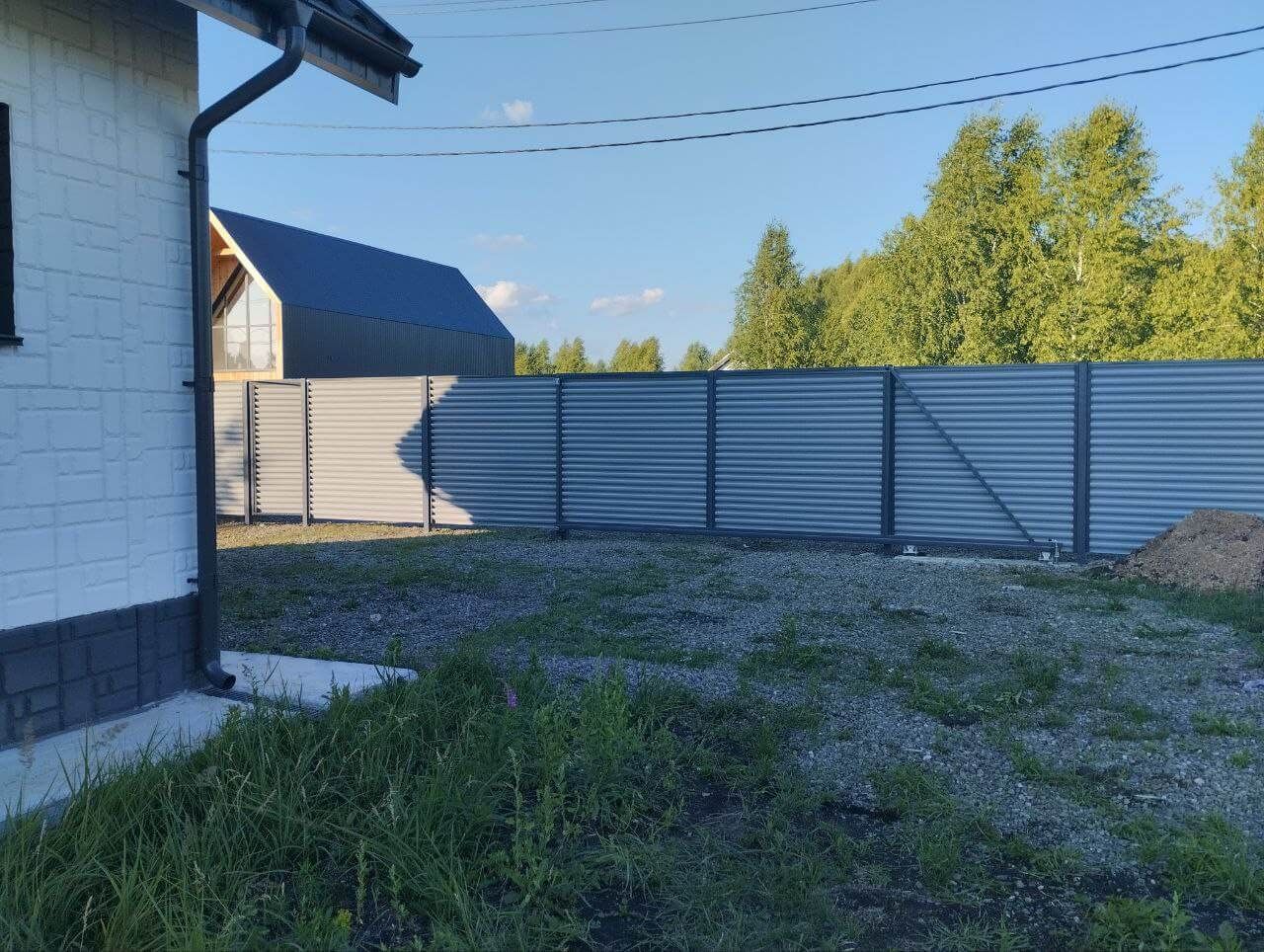 Забор из ламелей еврожалюзи 20м RAL7004 Серый фото 4 в Брянске