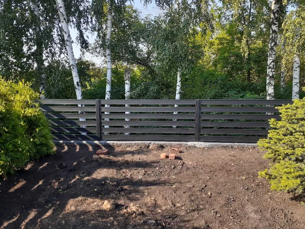 Забор-ранчо из металлопланкена 48м RAL9005 Черный МАТТЕ в Брянске