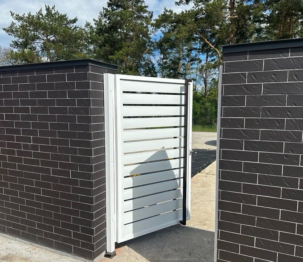Калитка из металлопланкена RAL9003 Белый фото 4 в Брянске