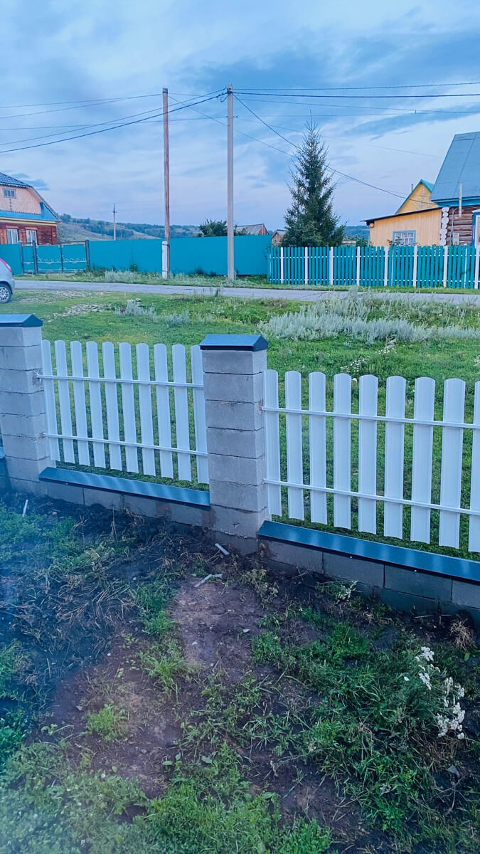Забор из евроштакетника 16м RAL9003/9003 Белый двусторонний фото 6 в Брянске