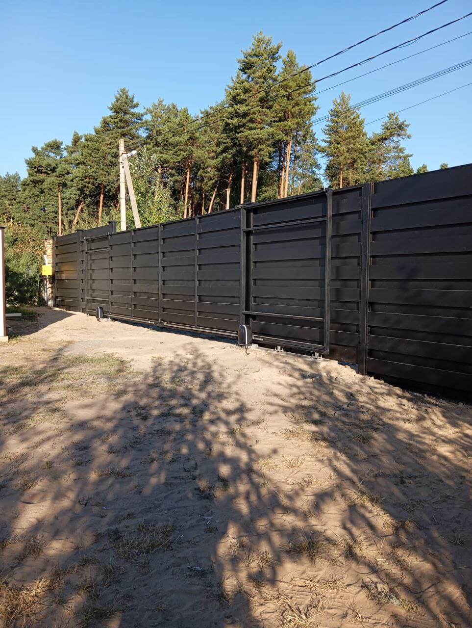 Забор-ранчо из металлопланкена 37м RAL9005 Черный МАТТЕ фото 2 в Брянске