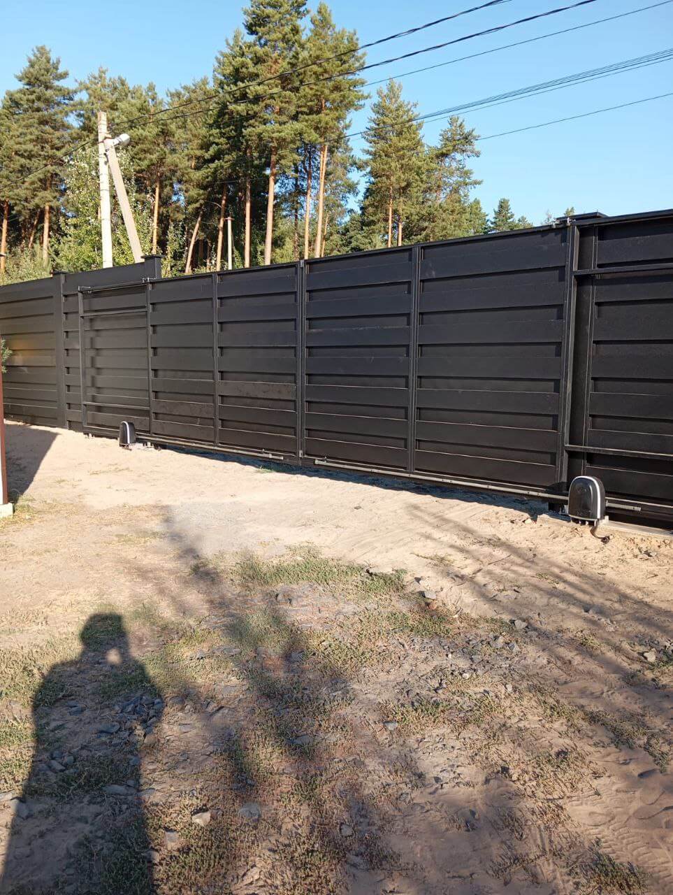 Забор-ранчо из металлопланкена 37м RAL9005 Черный МАТТЕ фото 1 в Брянске