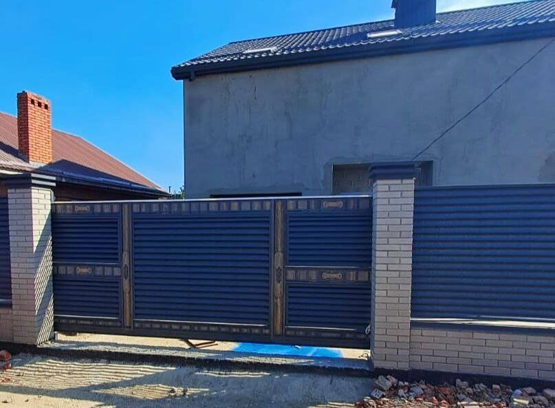 Забор-жалюзи 28м RAL7024/7024 Серый Графит двусторонний МАТТЕ в Брянске