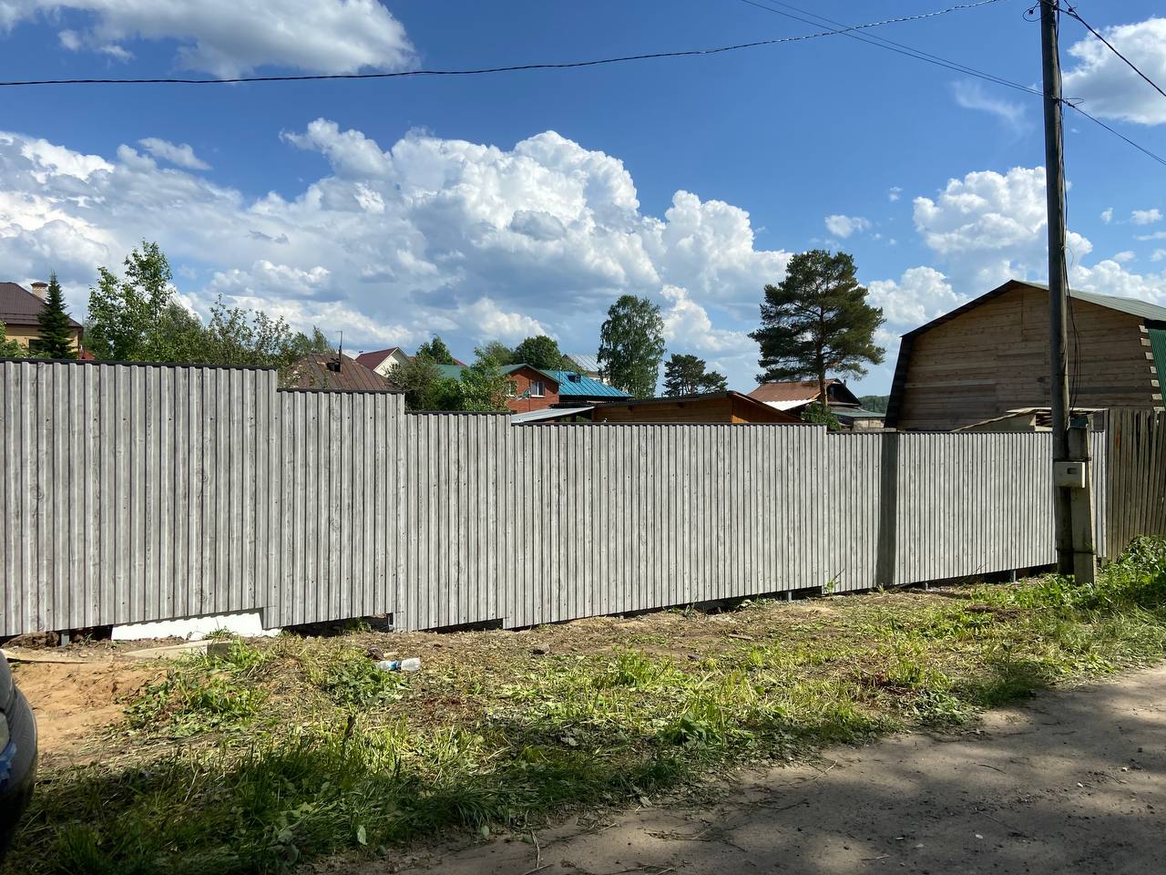 Забор из профнастила НС-10 42м Светлая Береза SteelArt фото 8 в Брянске