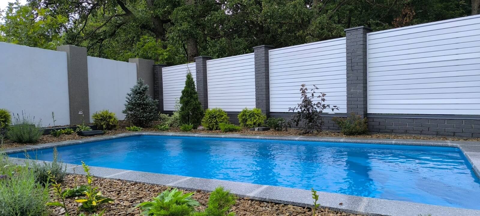 Забор-жалюзи из ламелей Хай-Тек 54м RAL9003 Белый фото 4 в Брянске