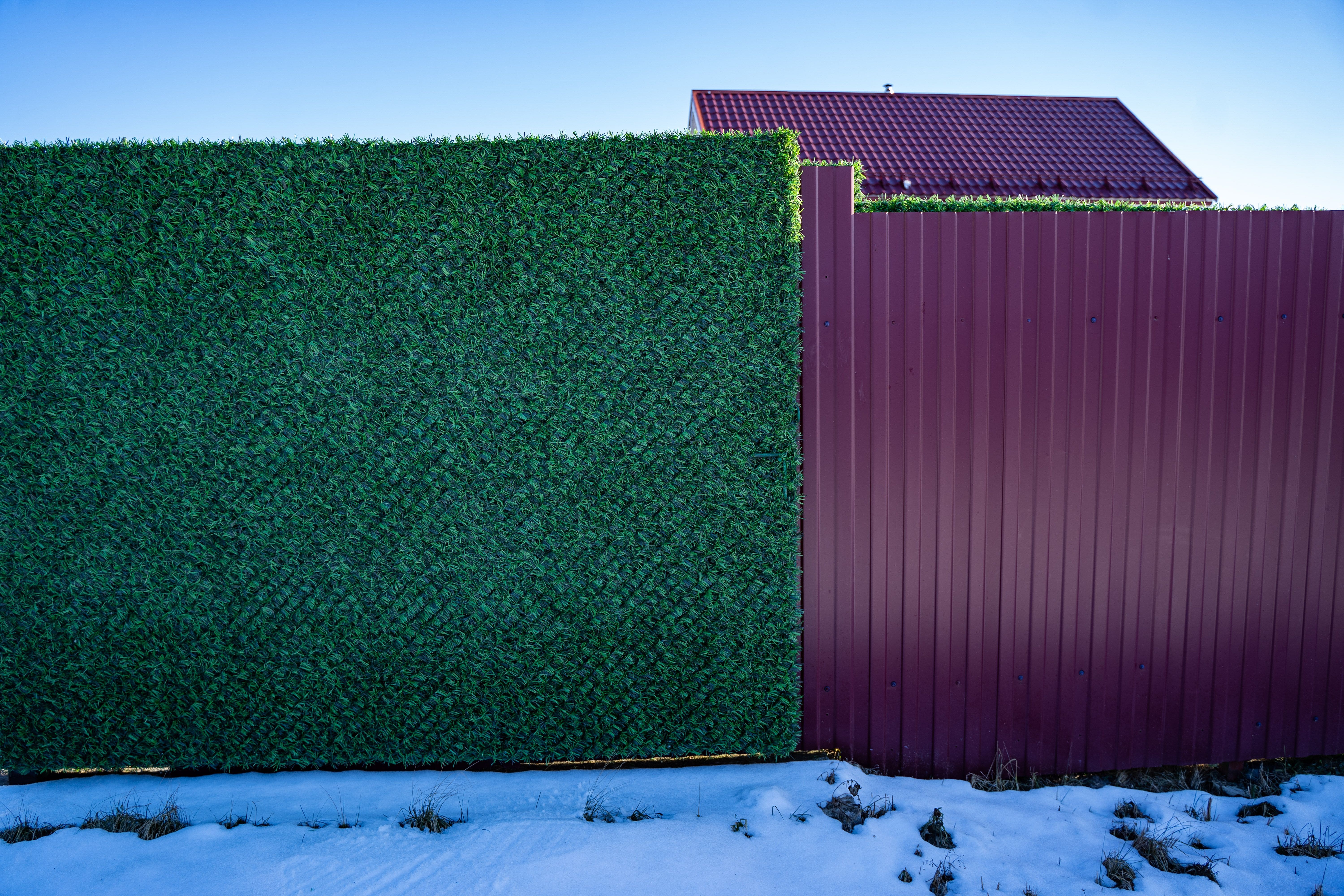 Вечнозеленый забор Grass Fence рулон 2м фото 2 в Брянске