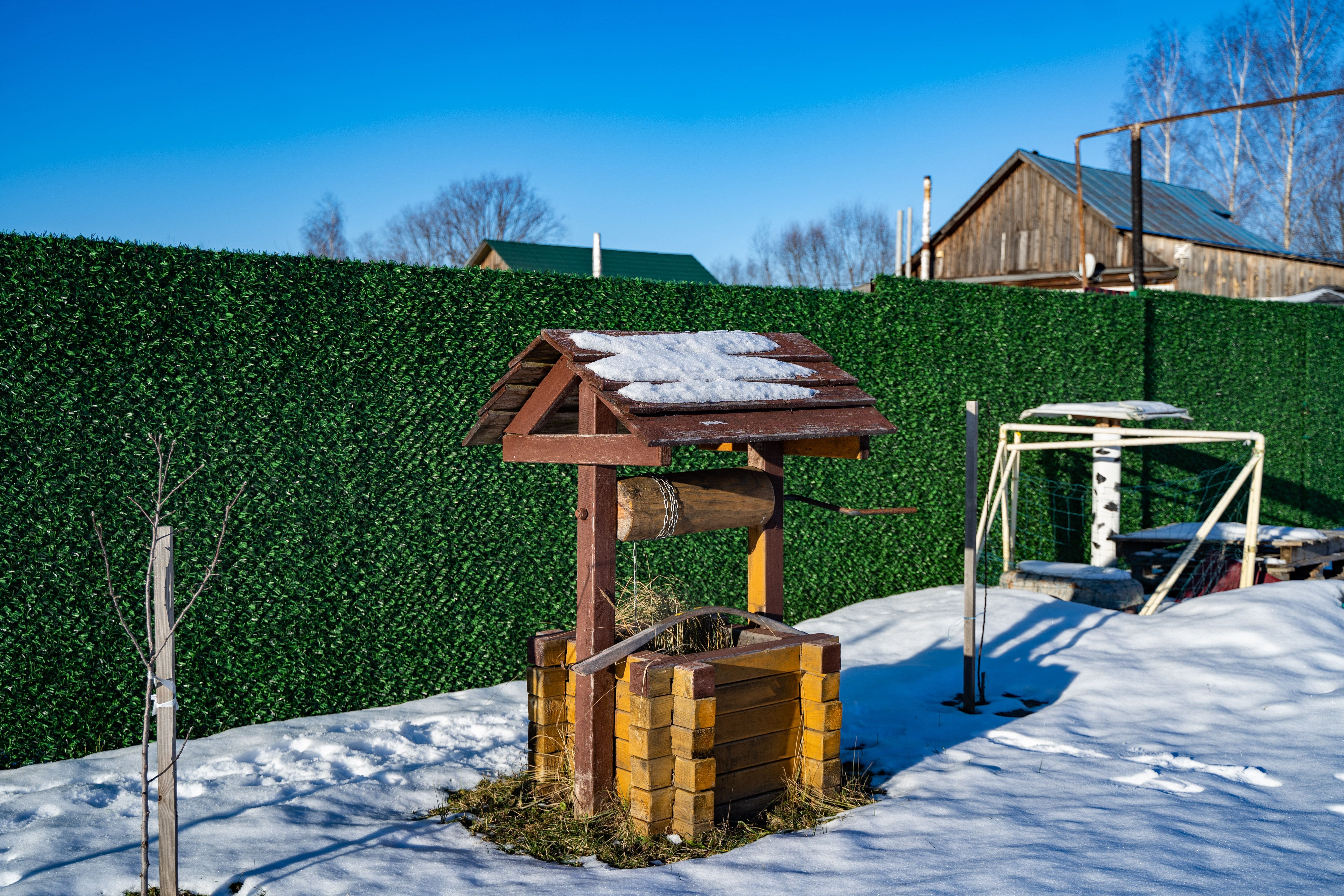 Вечнозеленый забор Grass Fence рулон 2м фото 7 в Брянске