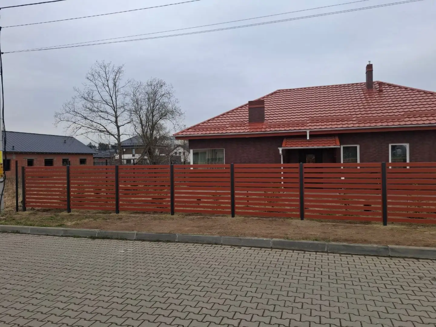 Забор-ранчо из металлопланкена 18м RAL8004 Терракотовый фото 3 в Брянске